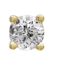EFFY
14K yellow Gold Round Cut Diamond Stud one piece only